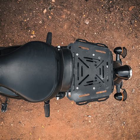 Pillion seat Luggage Rack with Rider BackRest | ADV TRIBE