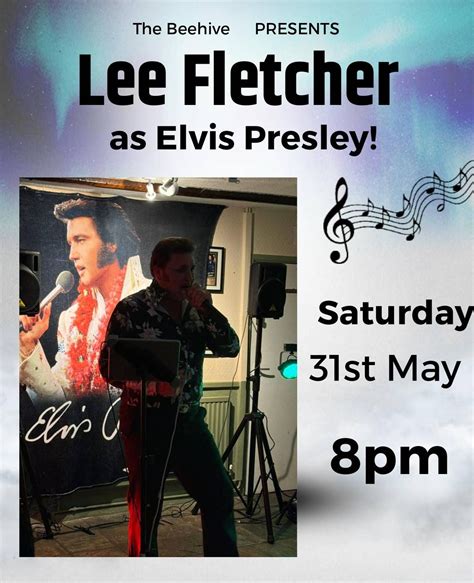 Lee Fletcher as Elvis Presley! , The Beehive Deanshanger, Milton Keynes ...