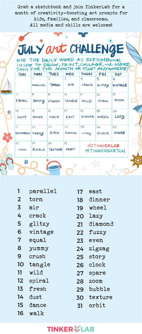 Image result for July Drawing Challenge