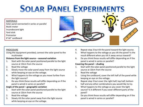 Image result for Solar Panel Science Experiment Simple
