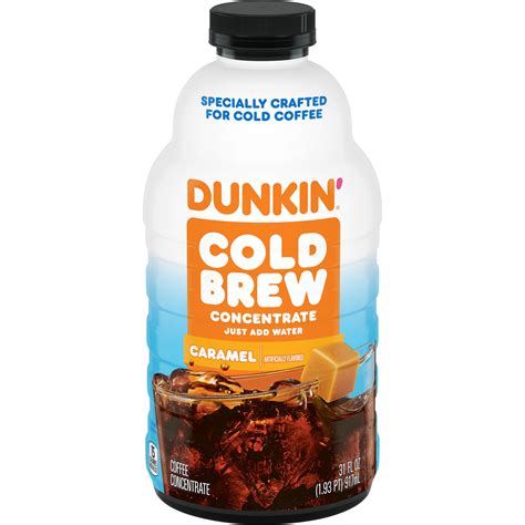 Dunkin Caramel Flavored Cold Brew Coffee Concentrate, 31 Oz. - Walmart.com
