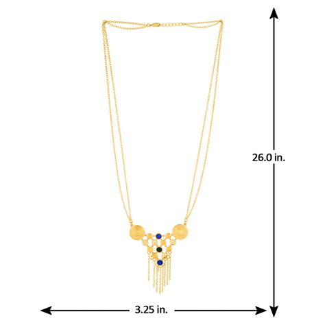 Blue n Green Maze Geomatrix Necklace – VOYLLA