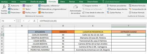 Image result for Formula Extraer En Excel