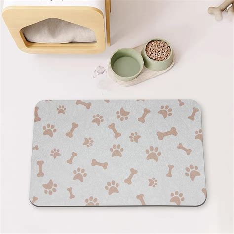 Dog Pet Food Mat - Dog Mat for Food and Water - Dog Water Bowl Mat for ...