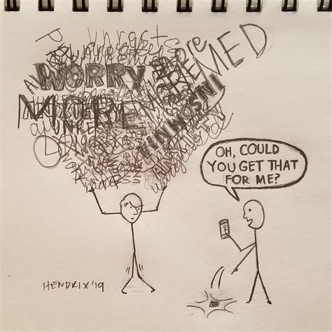 Anxiety Drawing Creative Art - Drawing Skill