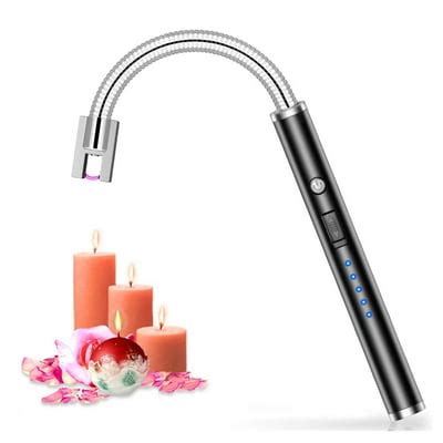 Buy 2 Pack Candle Lighter, Electric Rechargeable Arc Lighter with 360 ...
