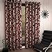 Buy Home Sizzler 2 Piece Eyelet Polyester Door Curtain - 7ft, Maroon ...