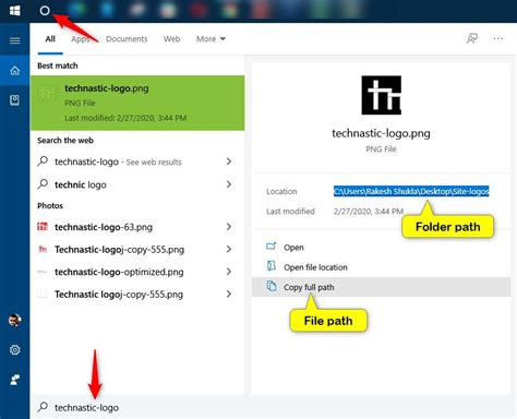 Image result for Copy File Path in Windows