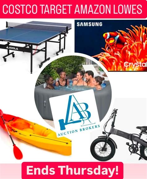 Costco Target Lowes Amazon NEW ITEMS!! 2-20 Auction | Live and Online Auctions on HiBid.com