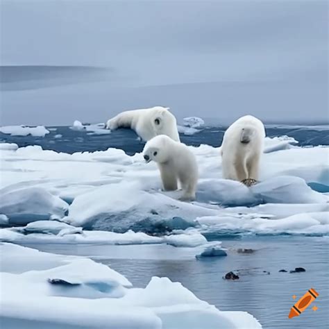 Polar bear population on Craiyon