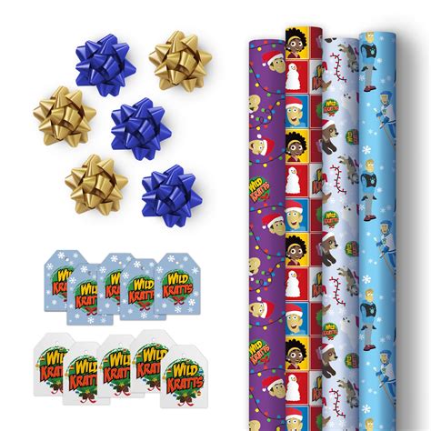 Buy PBS KIDS Wild Kratts Gift Wrap Set with Wild Kratts-Themed Designs ...
