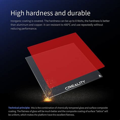 Creality Ender-5 Pro/ Ender-3 Pro Carborundum Glass Platform 235*235 ...