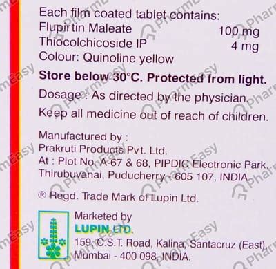 Buy Ketoflam T 4mg Strip Of 10 Tablets Online at Flat 15% OFF | PharmEasy