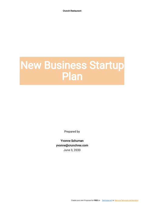 Startup Business Plan Template 的图像结果