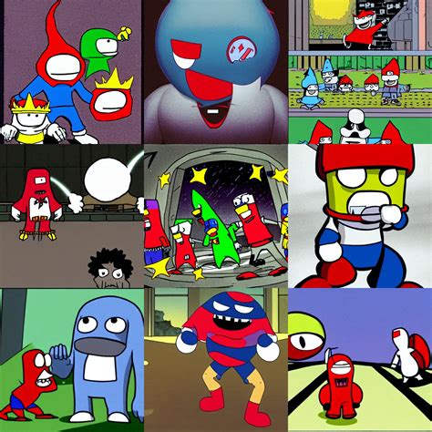 Homestar Runner, Strong Bad, and the Cheat in the | Stable Diffusion ...