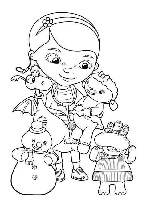 Doc Mcstuffins Coloring Pages to download and print for free