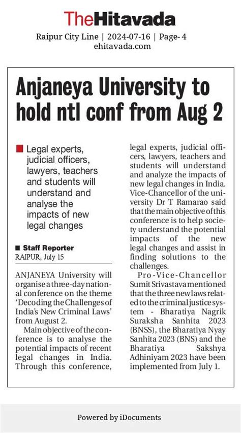 Anjaneya University : Best Private University in Raipur