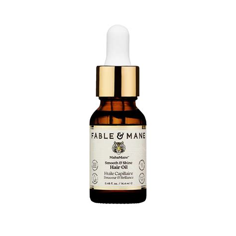 Fable and Mane MahaMane Smooth & Shine Hair Oil, Heat Protection Hair ...