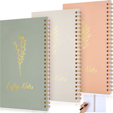 Amazon.com : Patelai 6 Pack Jumbo Left Handed Spiral Notebooks 8.5 x 11 ...