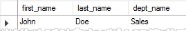 Add Rename Drop in DBMS Query 的图像结果
