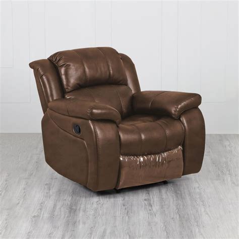Buy Electra Faux Leather 1-Seater Recliner - Brown from Home Centre at ...