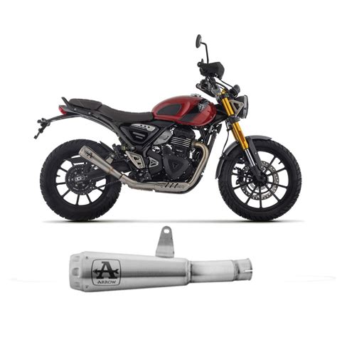 Silencioso Arrow Pro-Race acero Triumph SCRAMBLER 400 X 2024
