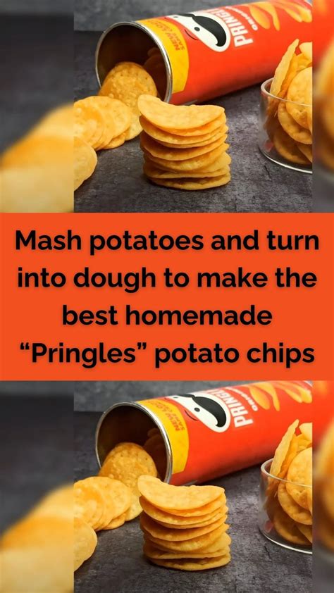 Mash potatoes and turn into dough to make the best homemade "Pringles ...
