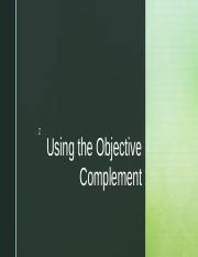 Image result for Objective Complement