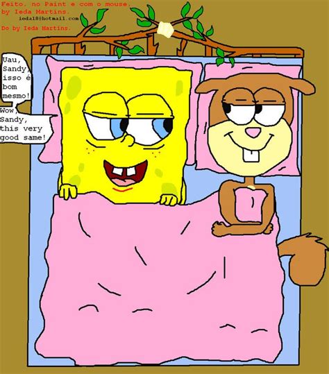Spongebob Squarepants And Sandy Doing It In Bed
