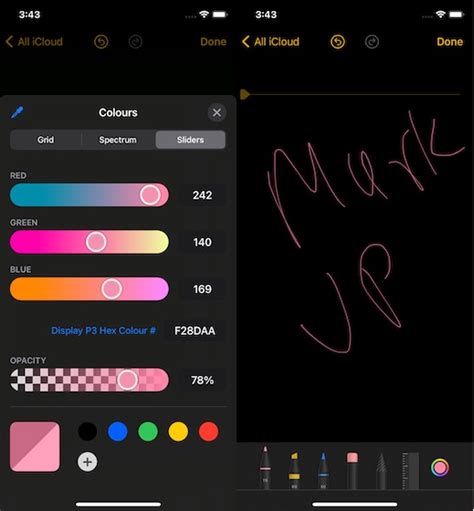 Image result for iOS Color Palette Mark Up