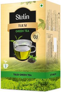 Stelin Tulsi Green Tea Combo - 100 sachets - Tulsi Green Tea Bags Box ...