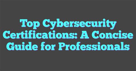 Computer Security Certifications 的图像结果