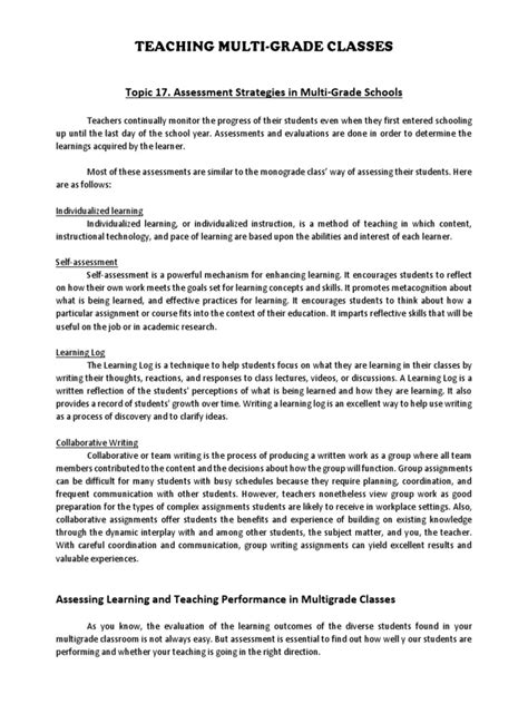 Image result for Assessment Strategy Examples