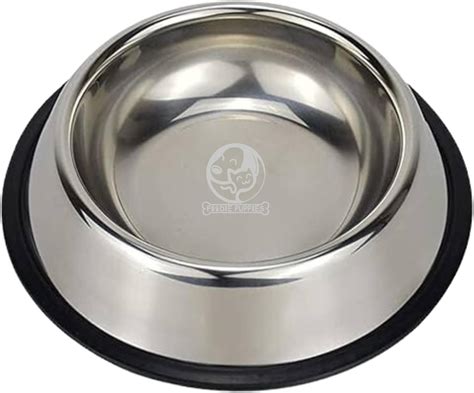 Foodie Puppies Pet Feeding Stainless Steel Bowl for Dogs, Cats & Any ...