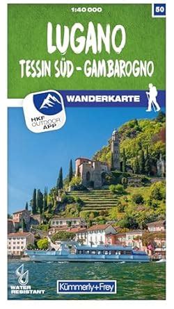 Buy Lugano / Sottoceneri / Gambarogno (50) (Hiking maps of Switzerland ...