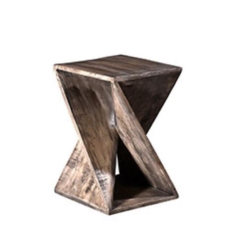 Crestview Collection Crestview Oil (Grey) Wood Rustic End Table at ...