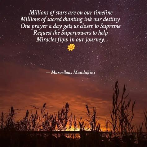 Millions of stars are on ... | Quotes & Writings by Mandakini | YourQuote
