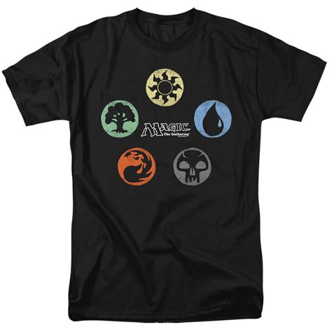 Magic the Gathering 5 Colors Mana T-Shirt