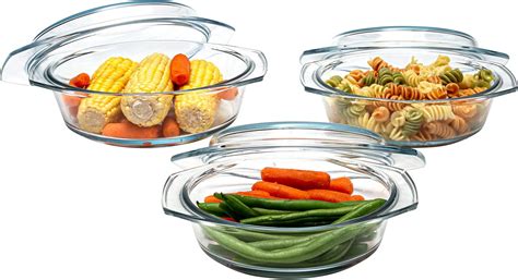 Simax Casserole Dish Set, Set of 3 Casserole Dish India | Ubuy