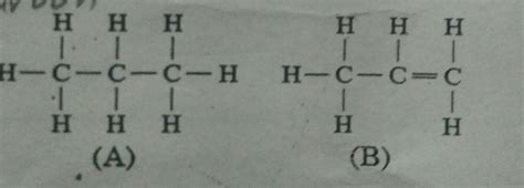 (a) Which of the straight chaincompounds from A and B issaturated and ...