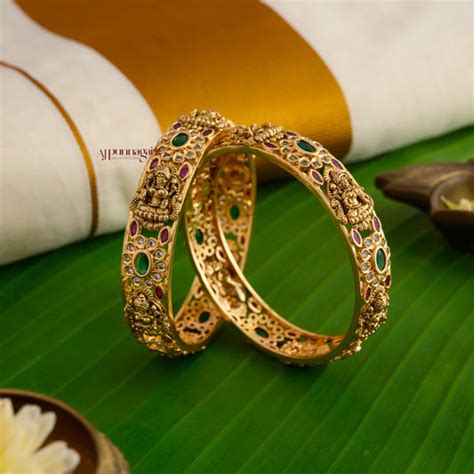 Premium Bangles & Bracelets Online | Gold Plated Kemp Stone Jewelry ...