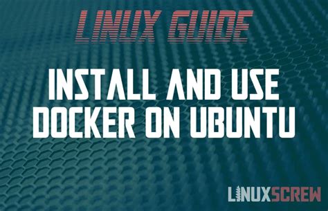 Image result for Install Docker On Ubuntu Tutorial