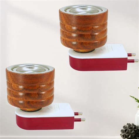 HM 2 Pieces Electric Kapoor Dani Camphor Diffuser Burner| Karpuram ...