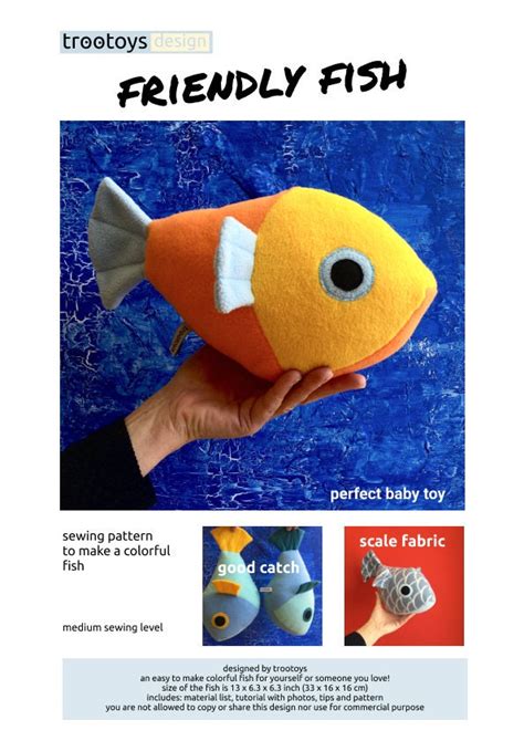 Image result for Fish Sewing Pattern