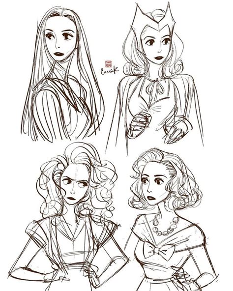 Image result for Wanda Vision Drawing