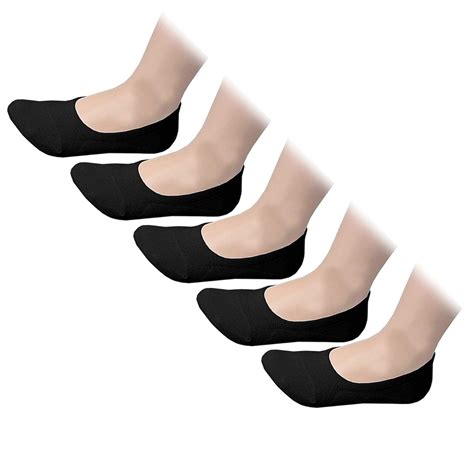 Cotson Men's Cotton Invisible/No Show Loafer Socks with Anti Slip ...