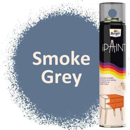 Berger iPaint DIY Rich Gloss Enamel Paint - Smoke Grey 400ml Smoke Grey ...