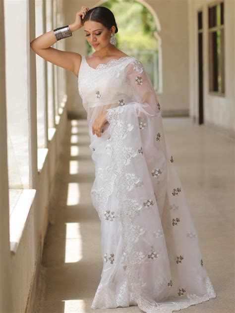 Buy Pure Organza Silk Sarees Online at Best Prices