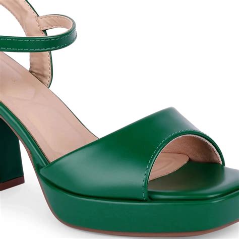 Buy Tiffany Block Green Heels | Lino Perros