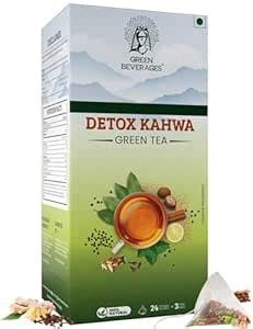 Green Beverages Detox Desi Kahwa Green Tea Box (27 Pyramid Bags ...